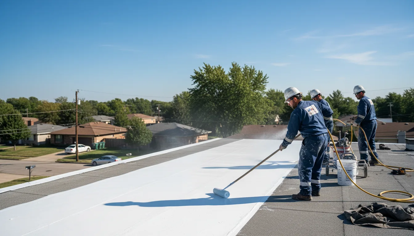 Commercial roof coating in Oskaloosa, KS near me